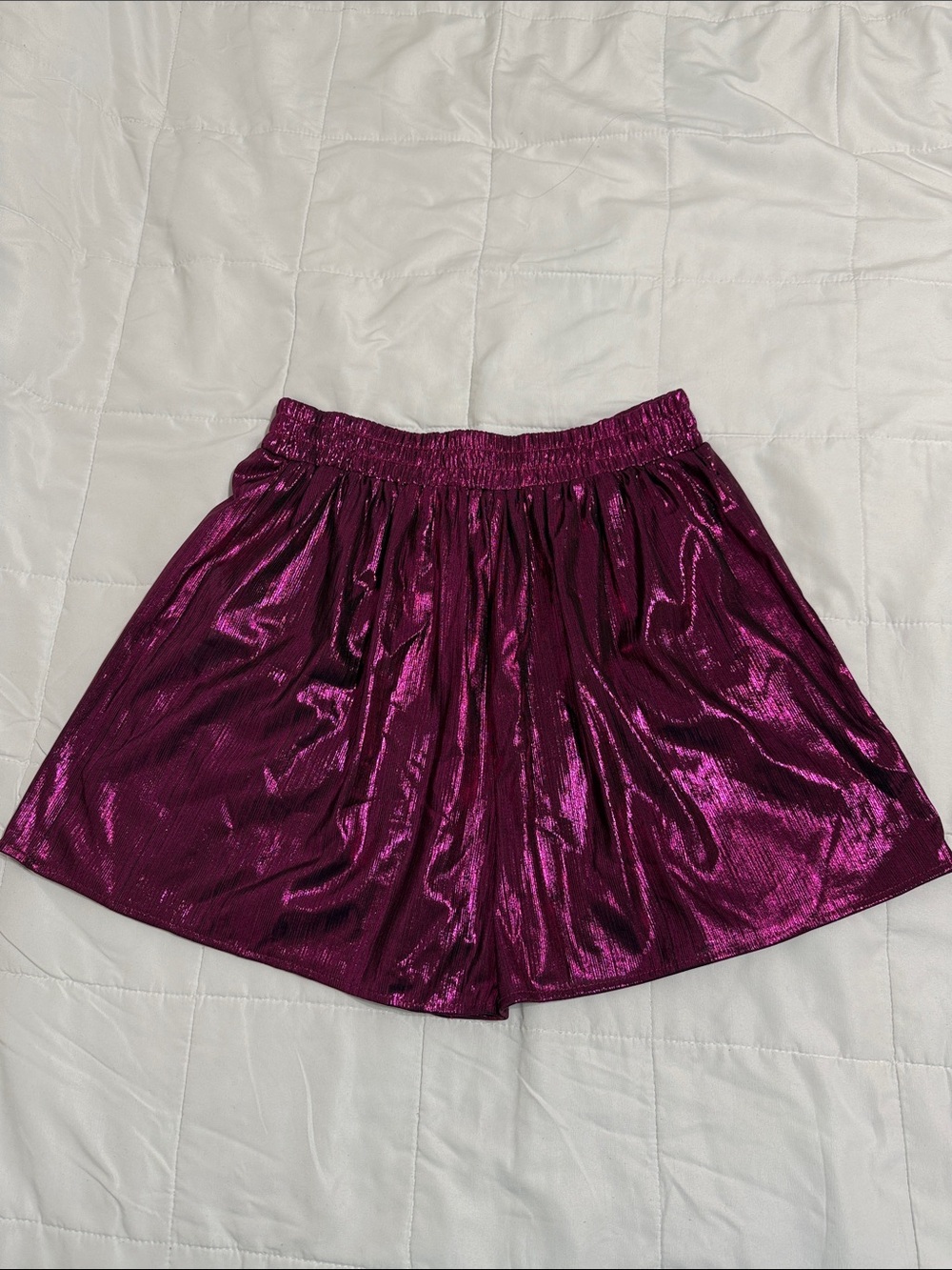 Zara Metallic Fuchsia Women's Skort